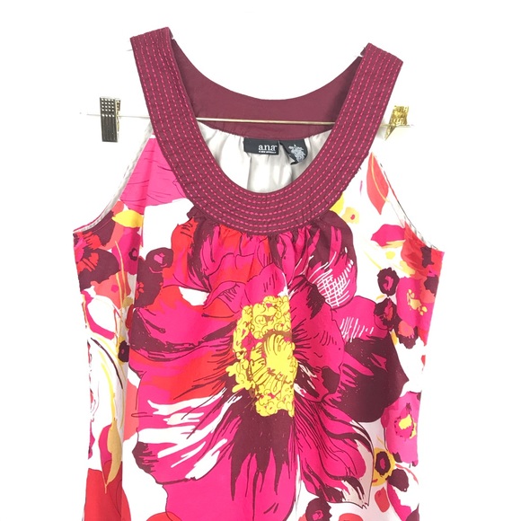 A.N.A. Floral Shift Dress size 8 - Picture 2 of 6